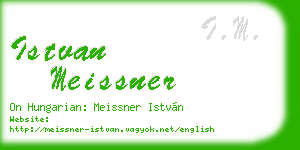 istvan meissner business card